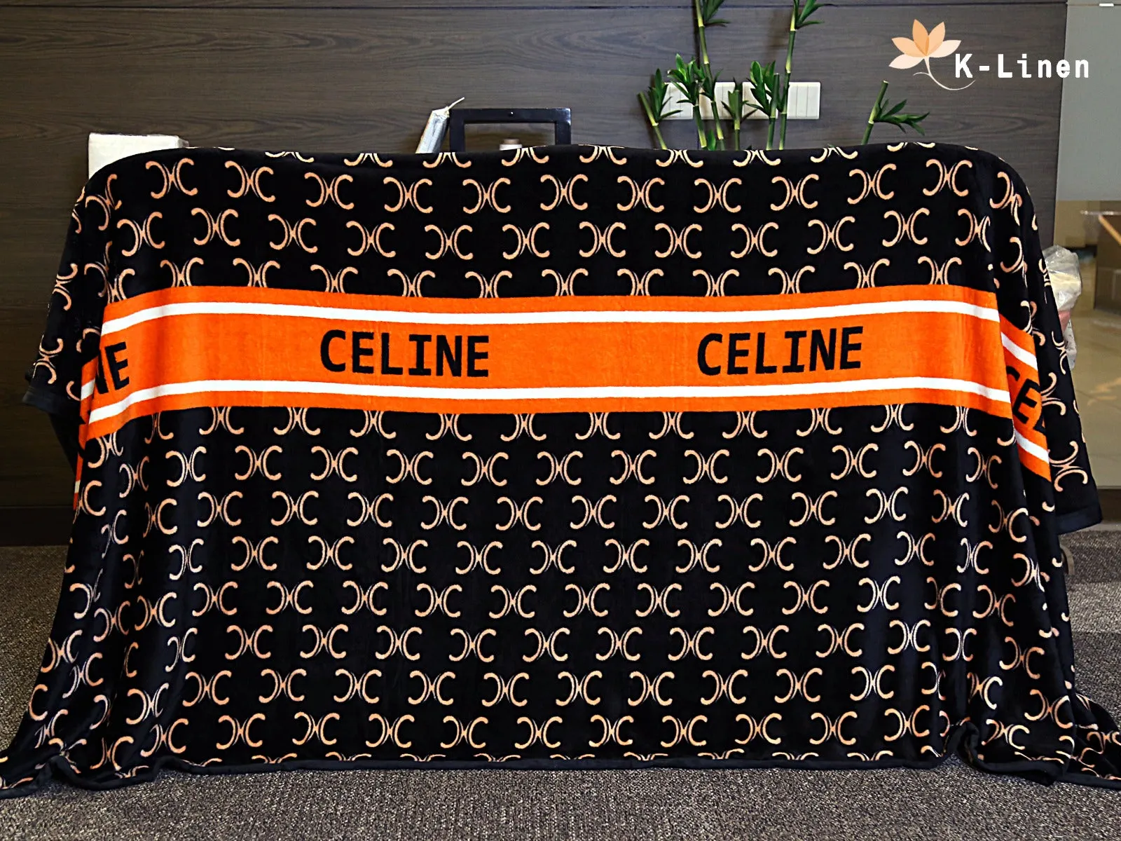Printed Fleece Blanket - Celine