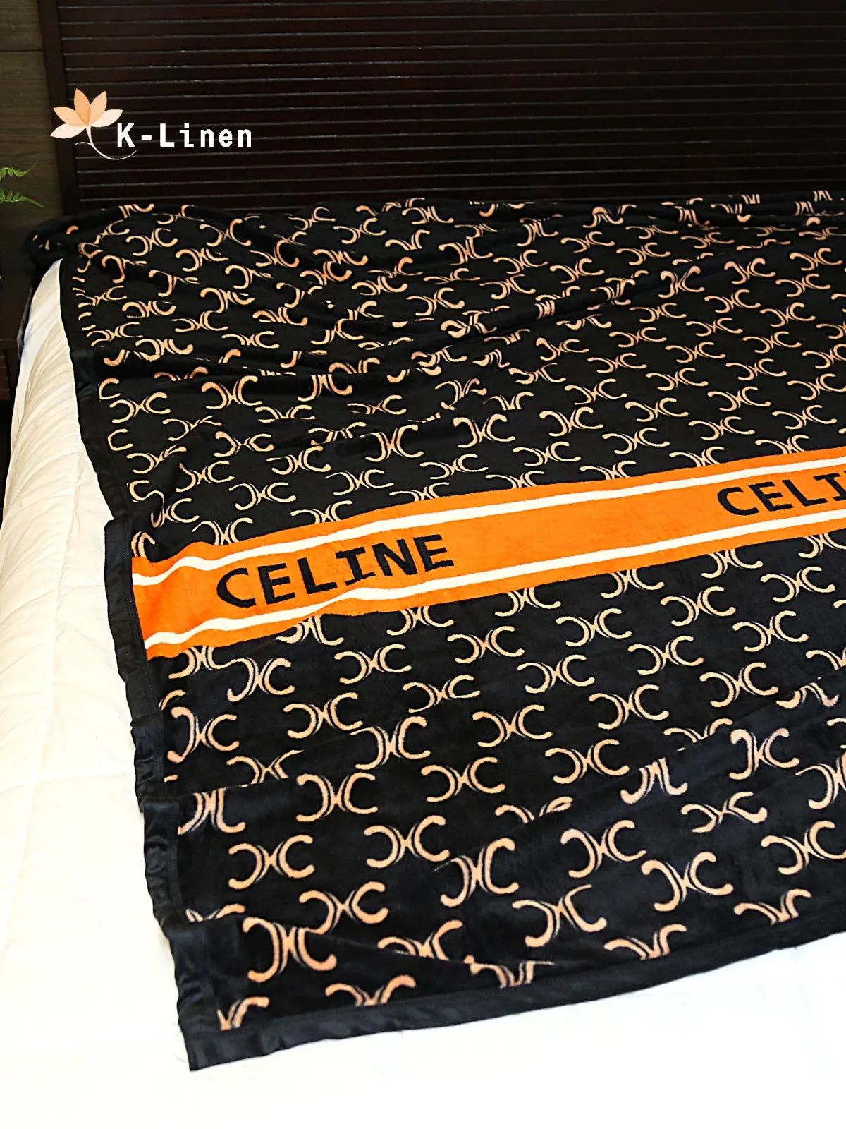 Printed Fleece Blanket - Celine