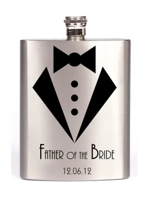 Pure Essence Greetings Personalised Wedding Hip Flask