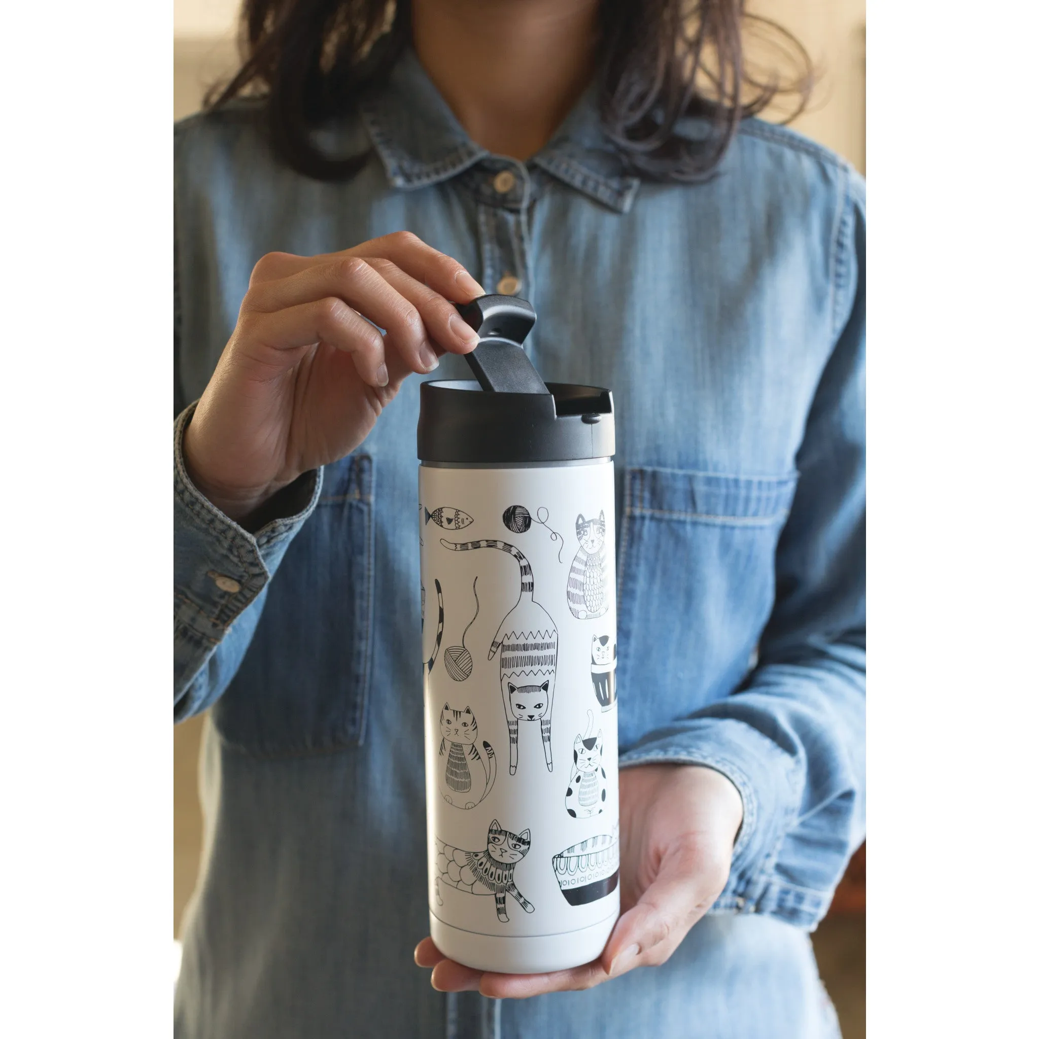 Purr Party Travel Mug 18 oz