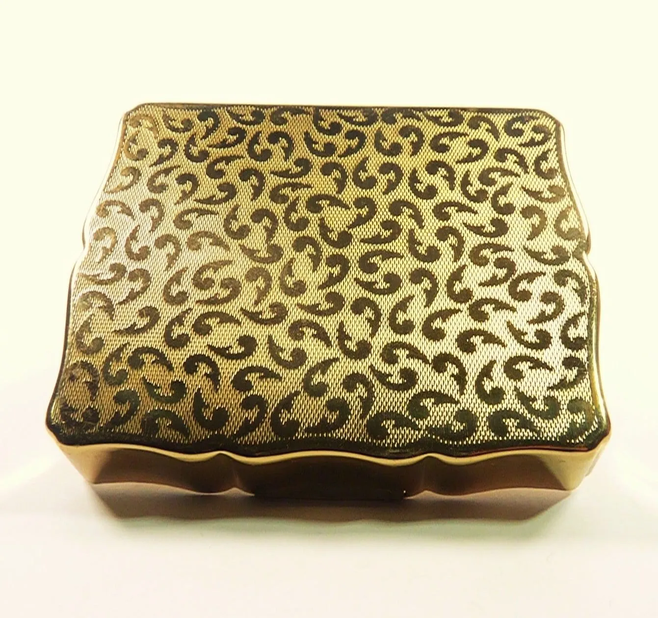 Rare Stratton Ballerina Themed Compact 1950s Ballet Musical Powder Box Plays La Ronde