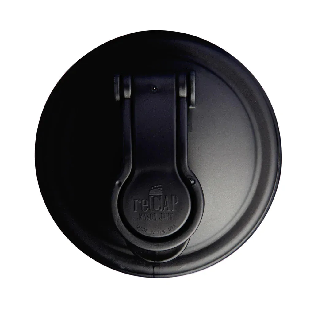 ReCAP Mason Jar Wide Mouth Pour Cap - Black