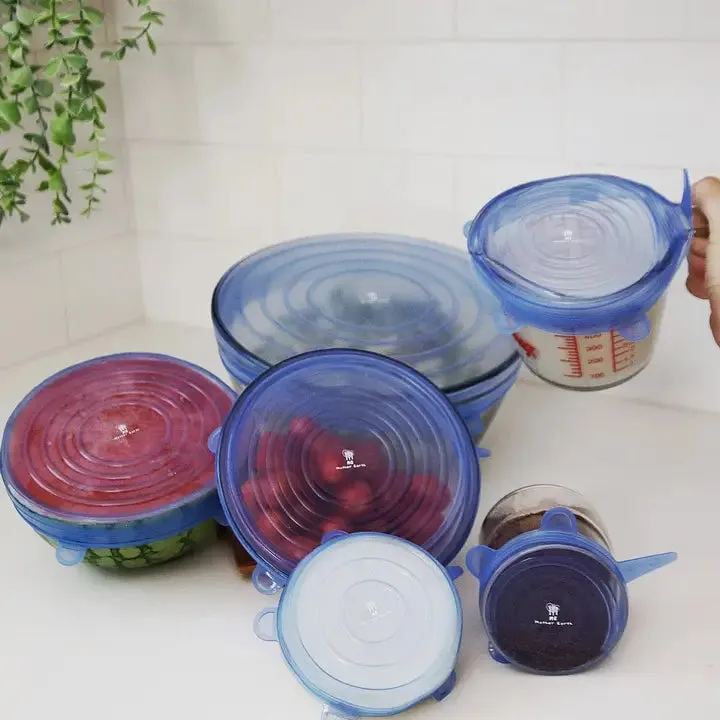 Reusable Silicone Can Covers 6-Pack