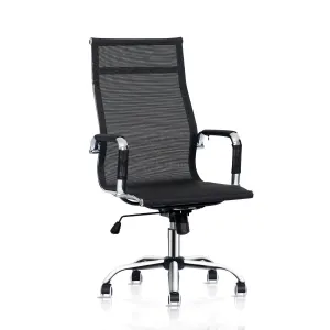 Ribbed Conference Chair - Black - 29" x 47" Studded Mat Set