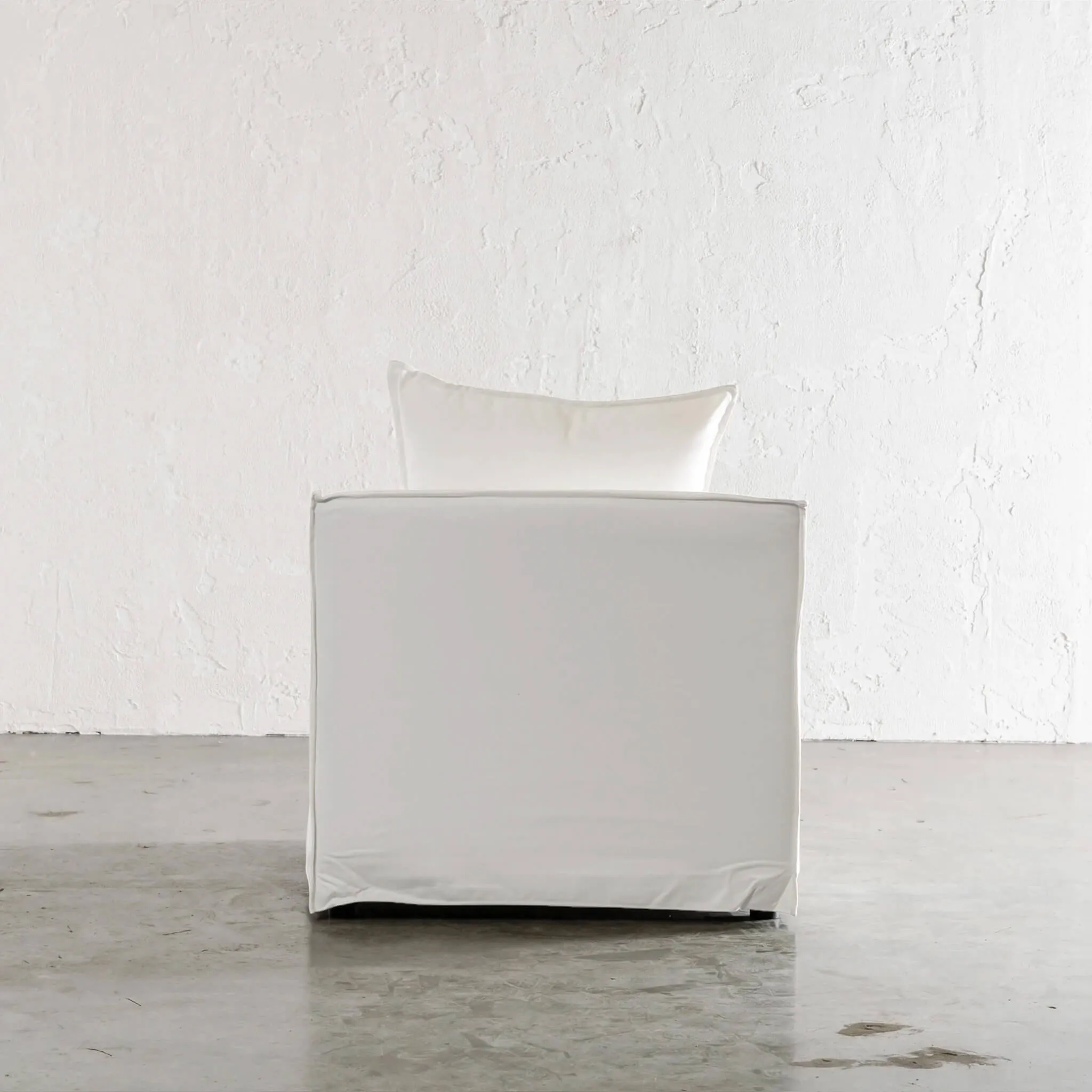 SEVILLA SLIP COVER ARMCHAIR   |  POLAR WHITE