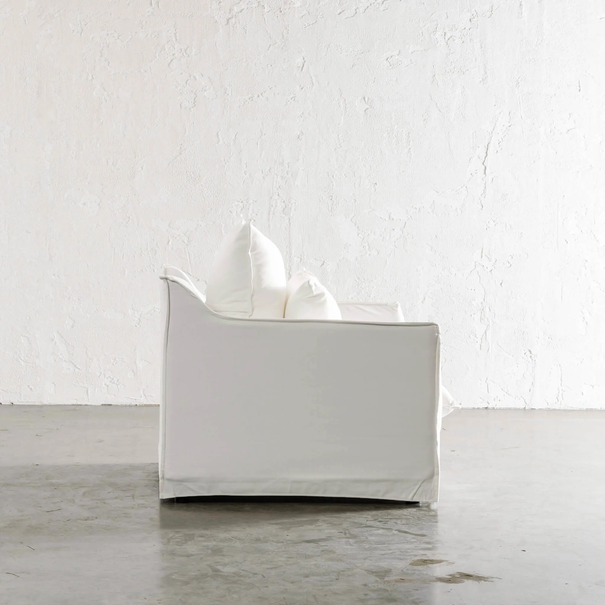 SEVILLA SLIP COVER ARMCHAIR   |  POLAR WHITE