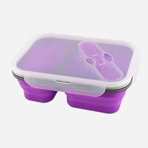 Silicone Collapsible Portable Lunch Box