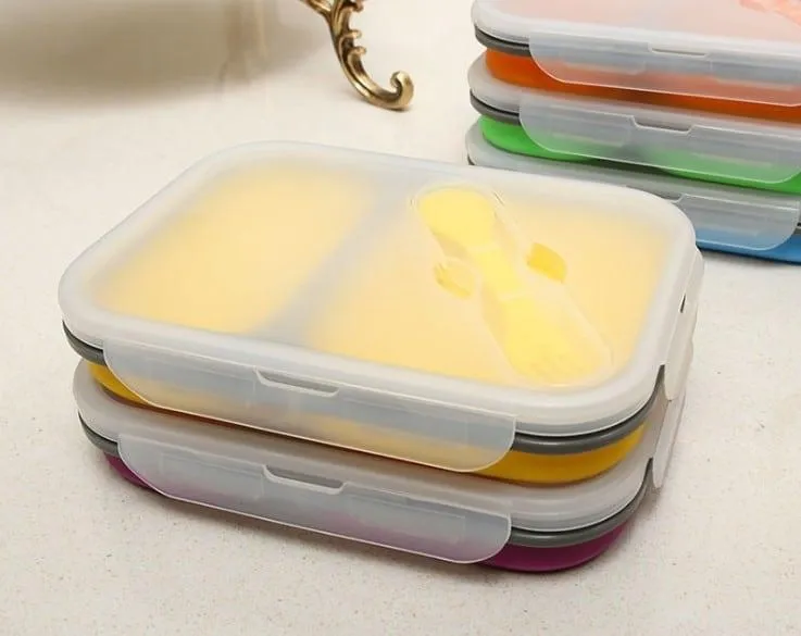 Silicone Collapsible Portable Lunch Box