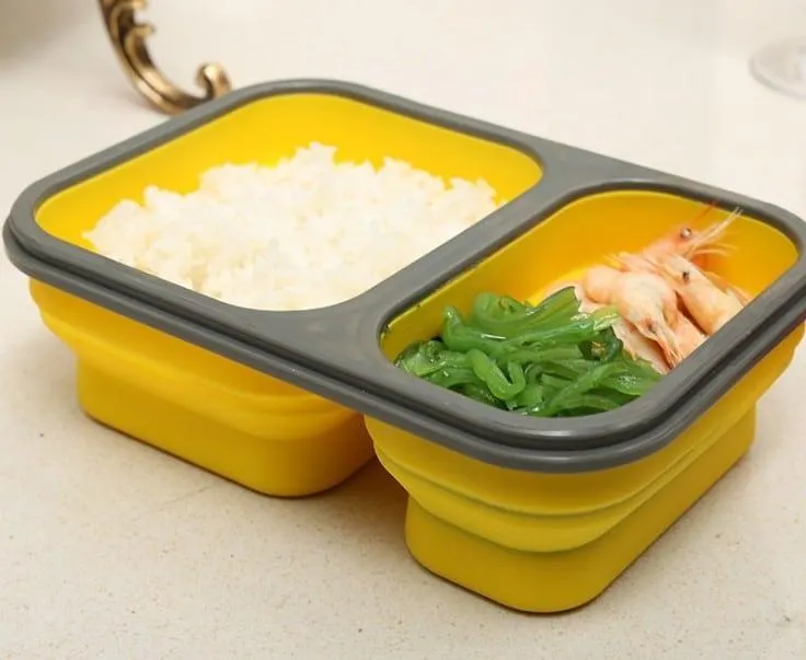 Silicone Collapsible Portable Lunch Box