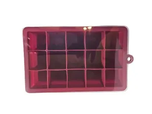 Silicone Ice Cube or Herb Tray - Red