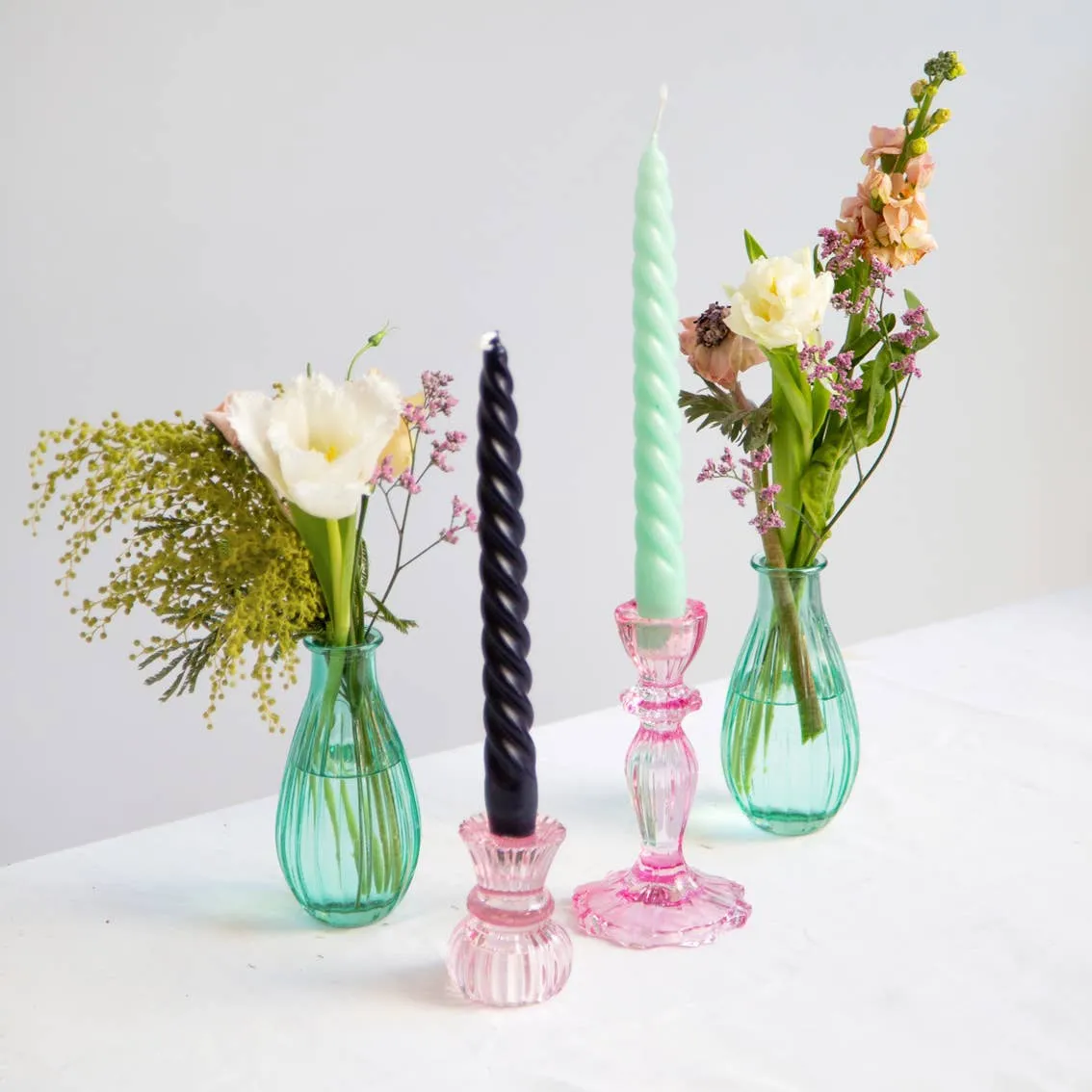 Small Glass Candle Holders Starter Set - Home Décor