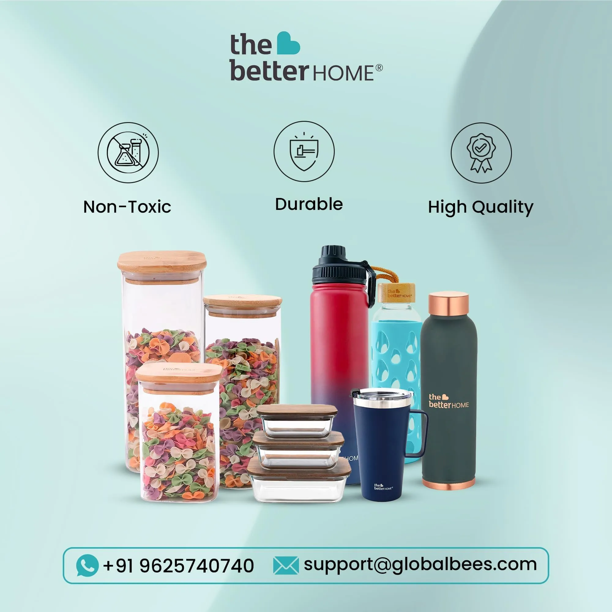 The Better Home Zest Insulated Borosilicate Glass Mugs for Coffee Set of 2 (450ml Each) | Double Walled Tea Cup | Mugs for Gift | Coffee Glass | Tea Mug Set | Transparent Mug | Double Glass Tea Cup