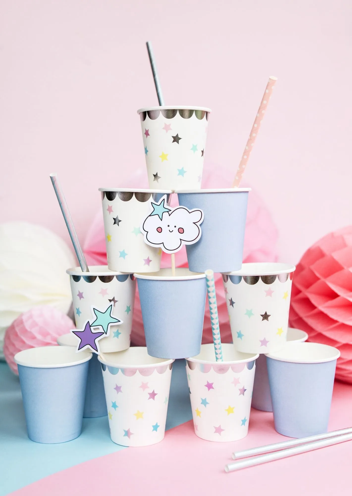 Unicorn Stars Cups 6 Pack