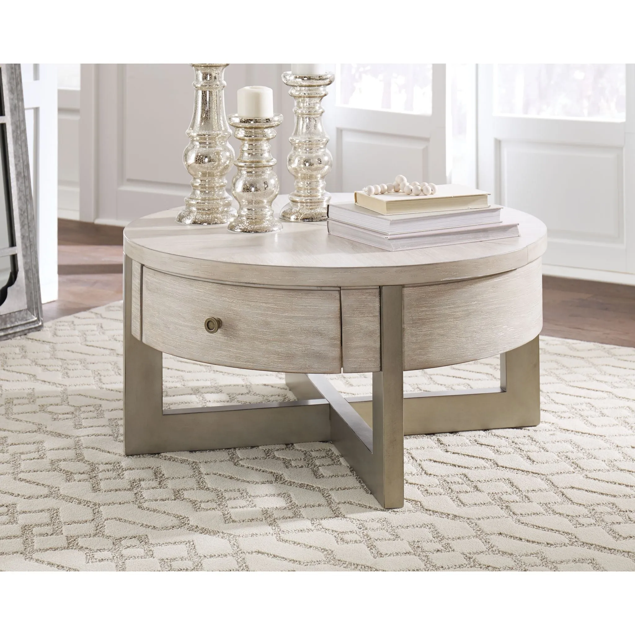 Vreeland Coffee Table - Whitewash