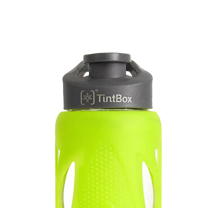 Wego Glass Bottle With Silicon Sleeve (750 ML) - Atomic Green
