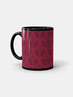 Wing Pattern - Coffee Mugs Black