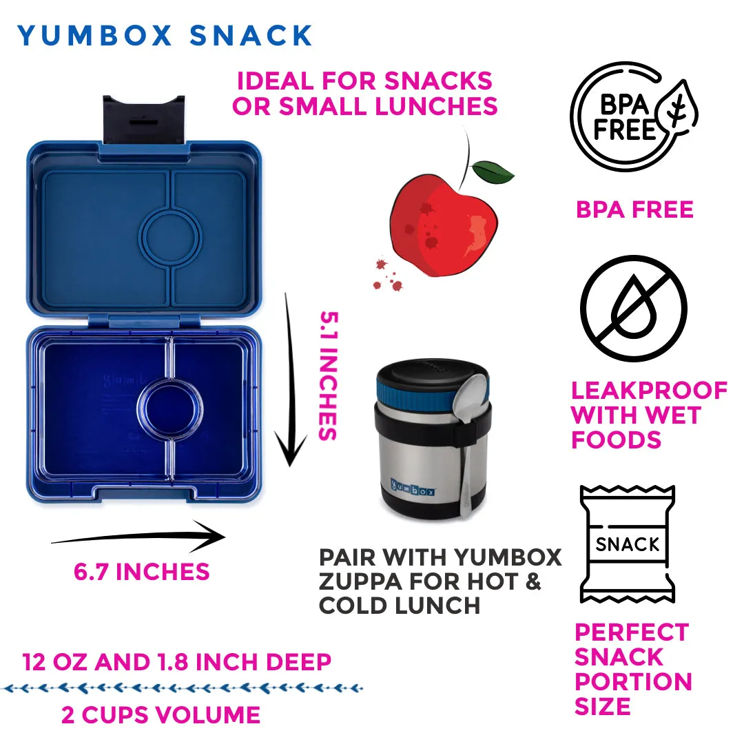 Yumbox Mini Snack - 3 Compartment Lunch Box - Monte Carlo Navy