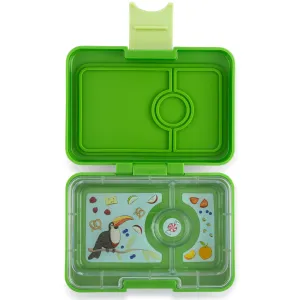 Yumbox Mini Snack Cilantro Green 3 Compartment Lunch Box