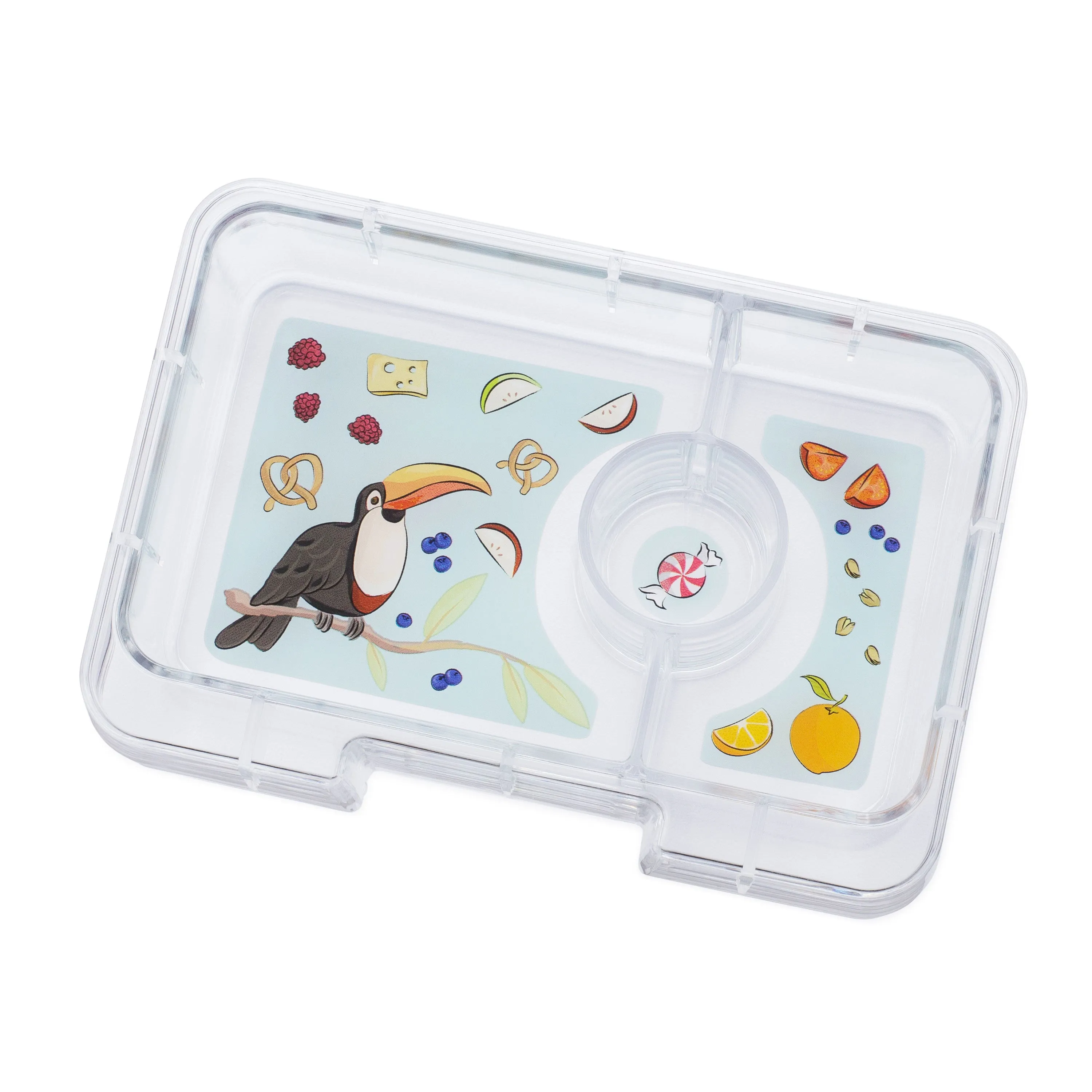 Yumbox Mini Snack Saffron Orange 3 Compartment Lunch Box