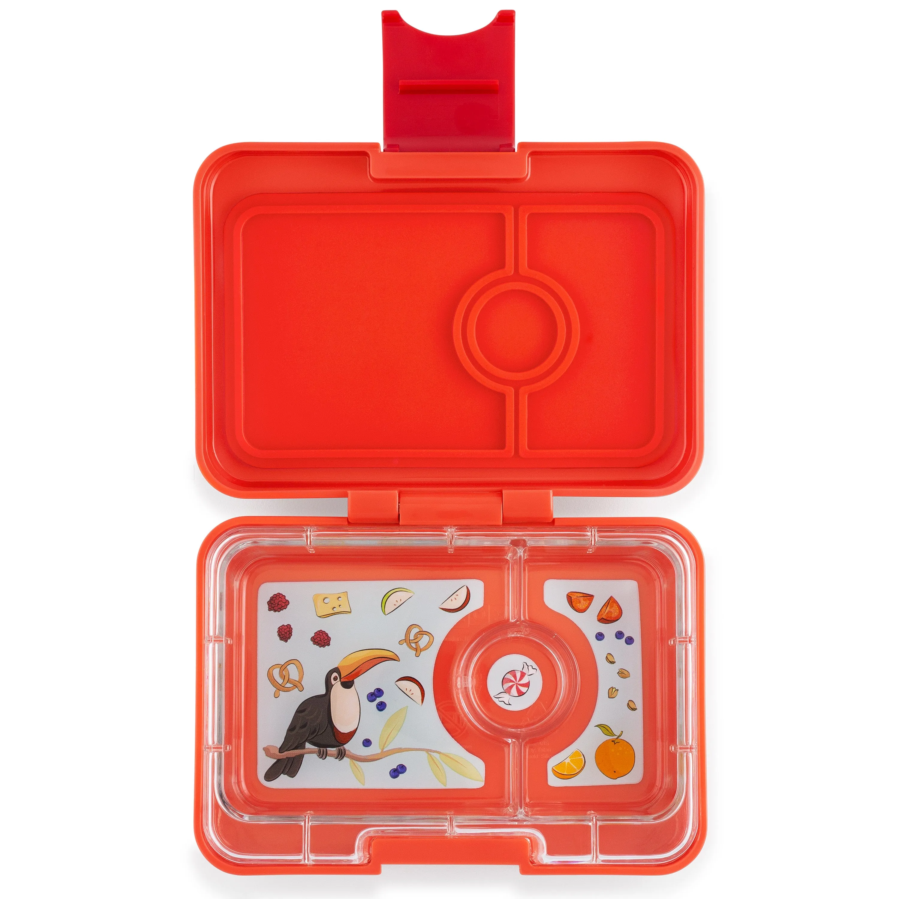 Yumbox Mini Snack Saffron Orange 3 Compartment Lunch Box