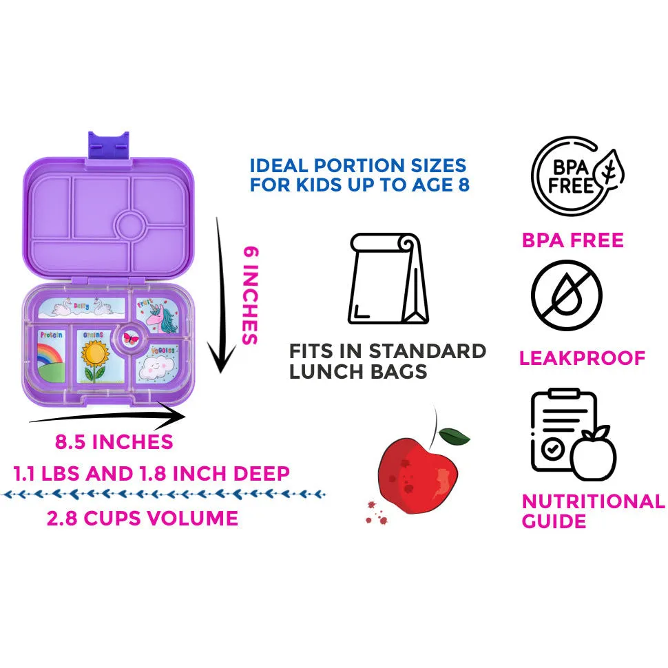 Yumbox Original 6-Compartment Lunch Box - Power Pink Unicorn