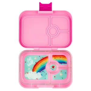 Yumbox Panino 4-Compartment Lunch Box - Power Pink Rainbow