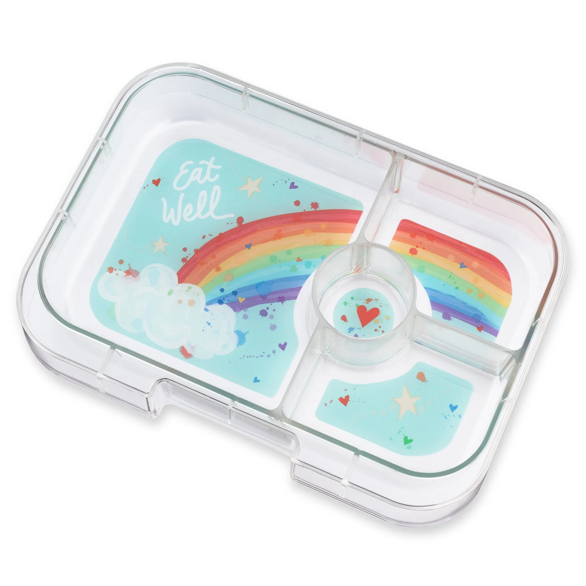 Yumbox Panino 4-Compartment Lunch Box - Power Pink Rainbow