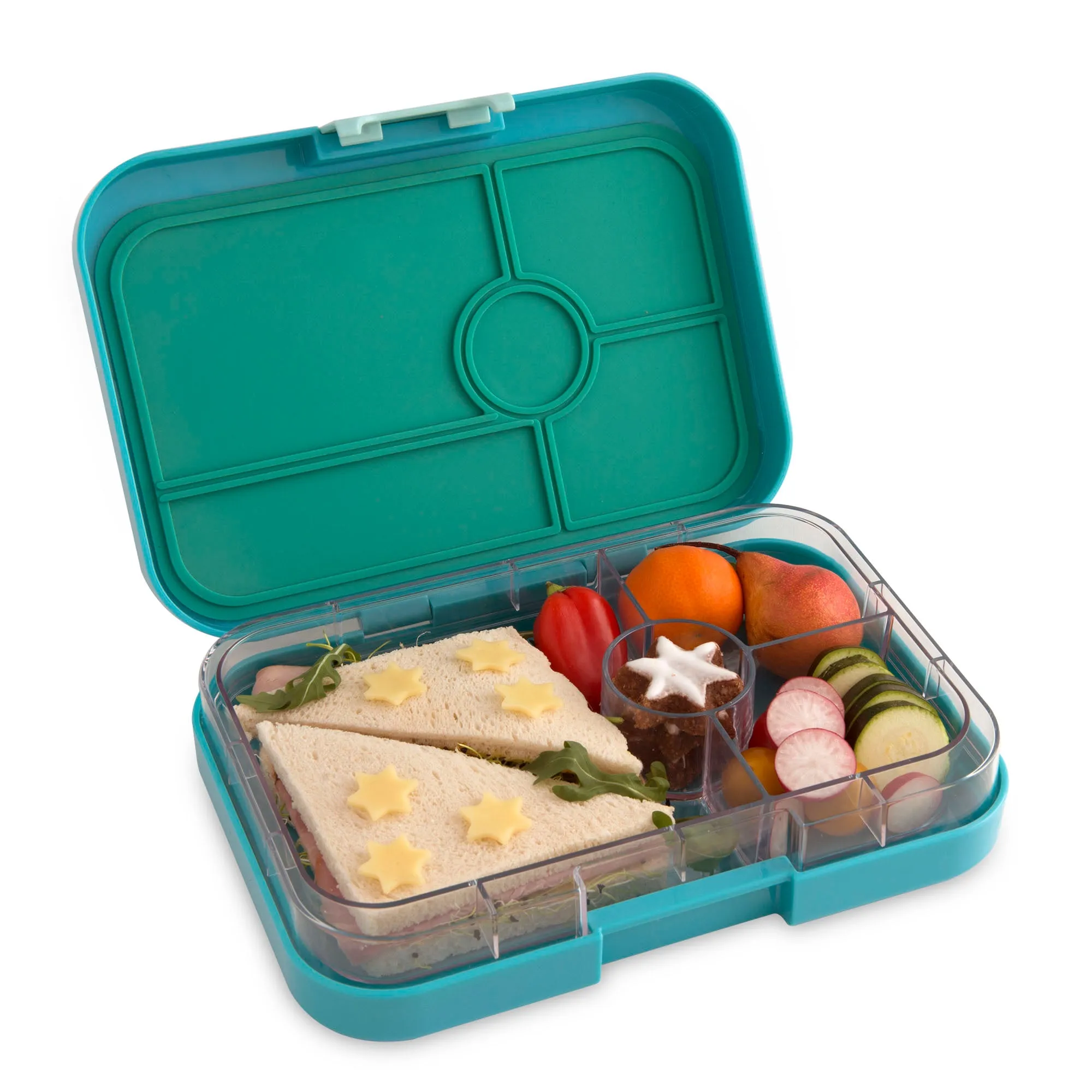 Yumbox Tapas Antibes Blue Flamingo 4 Compartment Lunch Box