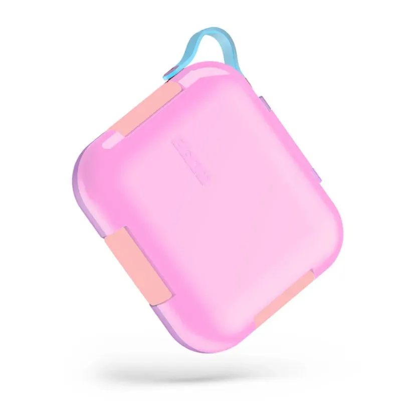 Zoku Neat Bento Jr. Kids Lunch Box with Attached Tray and 2 Containers | 9 x 2 x 8 inches